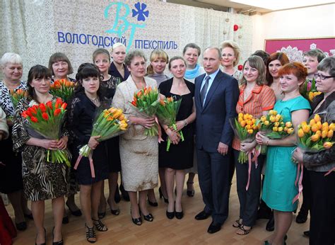 International Womens Day Russian Women Get Flowers Not Power The