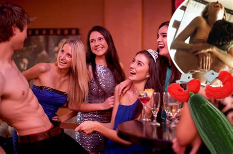 hen party naked stripper sex games revealed and it involves cucumbers