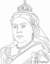 Victoria Colorear Reina Colouring Reine Unido Hellokids Clipground Princes Divyajanani sketch template