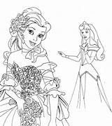 Princesses Aurora Princesse Bestcoloringpagesforkids Getcolorings Choisir Tableau Princes Colorin sketch template