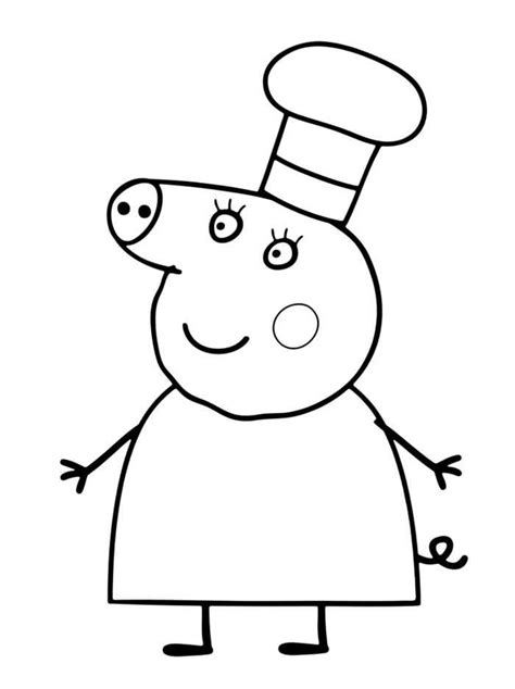 mummy chef peppa pig coloring pages peppa pig coloring pages beach