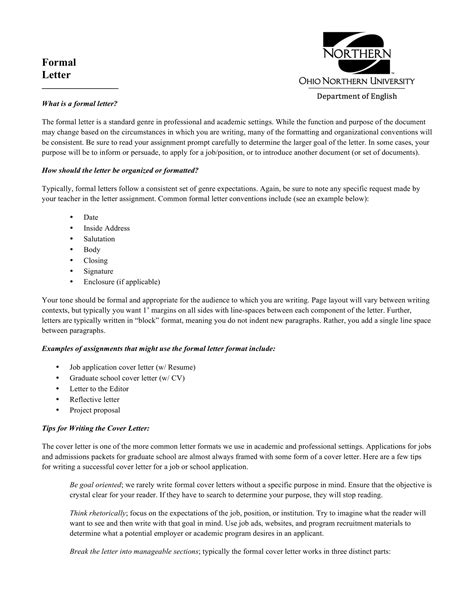 business formal letter examples    examples