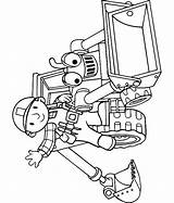 Bouwer Baumeister Builder Kleurplaten Bulldozer Malvorlage Ausmalbild sketch template