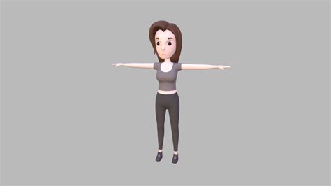 cartoongirl003 girl buy royalty free 3d model by bariacg [b346341