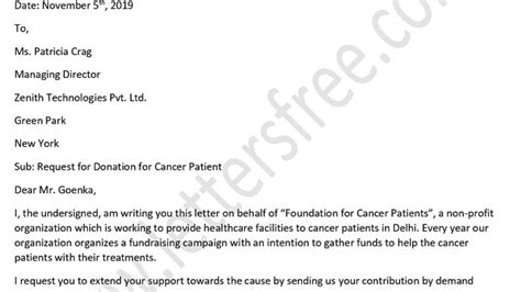inspirating info  sample fundraising letter  cancer cv format