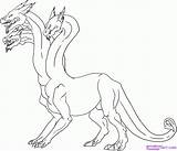 Mythical Mythological Hydra Hidra Colouring Desenho Coloringhome sketch template