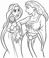 Rapunzel Coloring Pages Getcolorings sketch template