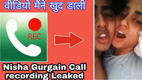 Nisha Gurgain Viral Video Call Recording Leaked Nisha Gurgain