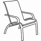 Chair Lawn Clipart Drawing Patio Chairs Draw Clip Getdrawings Outdoor Cliparts Lawnchair Line Lineart Outside Furniture Google Back Transparent Library sketch template