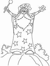 Zauberer Wizard Magier Ausmalbilder Ausmalbild sketch template
