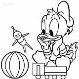 Duck Donald Coloring Pages Baby Printable Kids sketch template