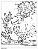 Doodle Alley Coloring Bird Pages sketch template