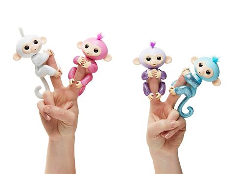 amazon fingerlings glitter monkey  interactive baby electronic toys kids toys