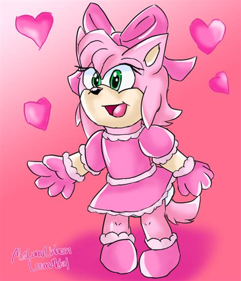 amy rose on sweetsilvamylovers deviantart