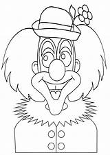 Clown Coloring sketch template