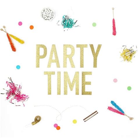 Party Time Glitter Banner Alexis Mattox Design