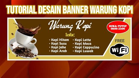 detail background banner warung kopi koleksi nomer
