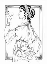 Noblewoman Shyangell sketch template