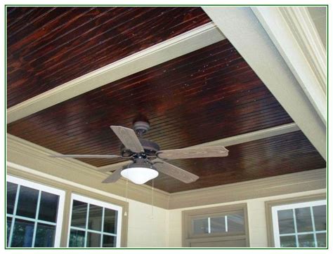 Vinyl Beadboard Porch Ceiling Colors Green Design Stained Beadboard