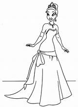 Tiana Coloring Pages Princess Disney Printable Getdrawings Getcolorings Color Awesome sketch template