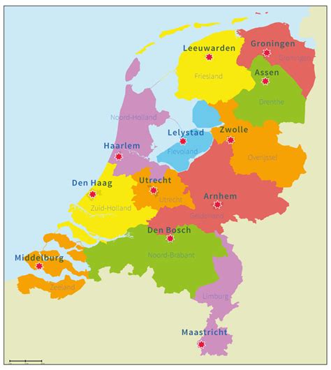 rendern komm mit schwimmend kaart van nederland met provincies en