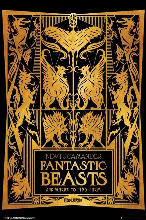 fantastic beasts    find  book cover poster