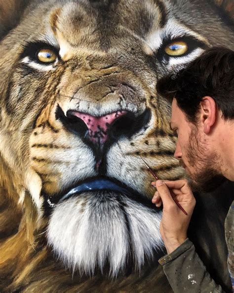 hyperrealistic paintings capture  stunning beauty  wild animals