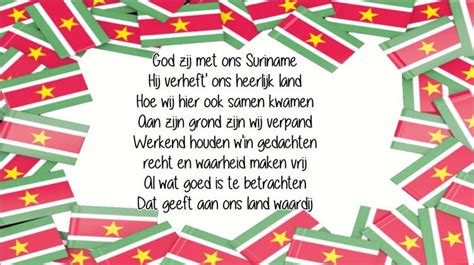 god zij met ons suriname song lyrics