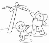 Coloring Pages Pocoyo sketch template