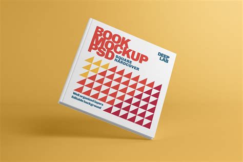 square book hardcover mockup creative print mockups creative market