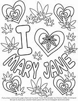 Coloring Pages 420 Stoner Weed Popular sketch template