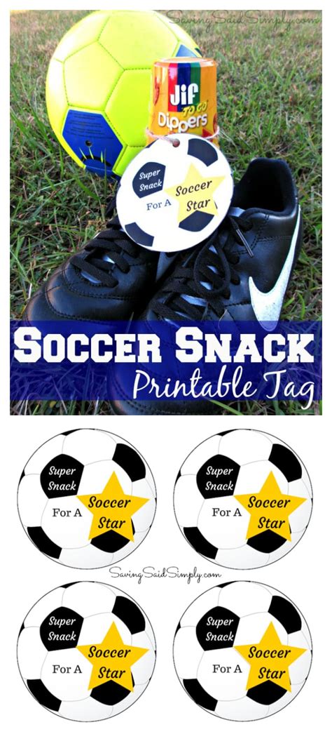 soccer snack printable tag raising whasians