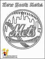 Mets York Coloring Pages Baseball Mlb Logo Team Cubs Chicago Sports Yankees Kids Yescoloring Teams Yankee Softball Print Mascot Sheets sketch template