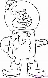 Coloring Sandy Cheeks Pages Getcolorings Color sketch template
