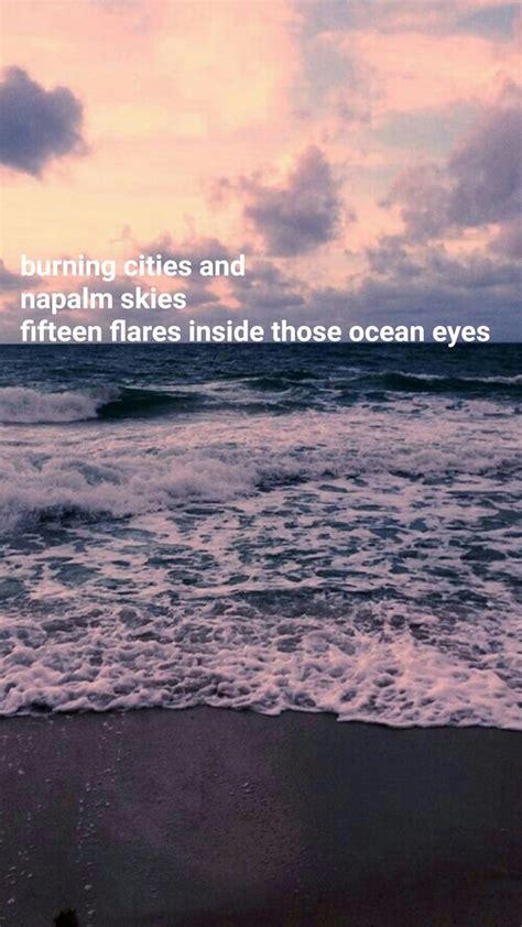 billie eilish ocean eyes lyrics wallpaper aesthetic iphone android ocean blue eyes billie