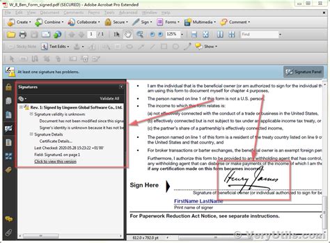 add  digital signature    document  veryutils
