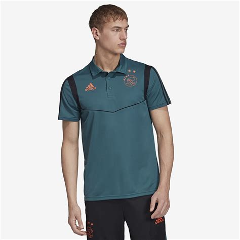 polo adidas ajax  ropa oficial  aficionados verde negro prodirect soccer