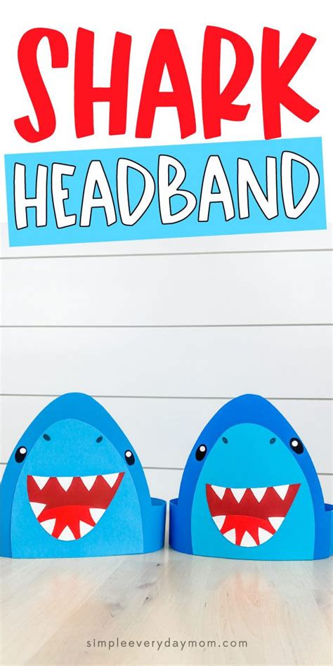 shark headband craft  template   shark craft headband
