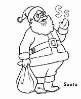 Santa Claus Pages Colouring Coloring Surfboard Template Templates Letter sketch template
