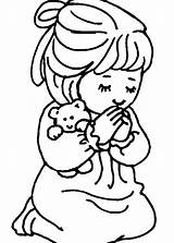 Praying Girl Little Coloring Pages Bible Drawing Girls Kids Colouring Prayer Boy Sheets Children Getdrawings Explore Christian Book Paintingvalley sketch template