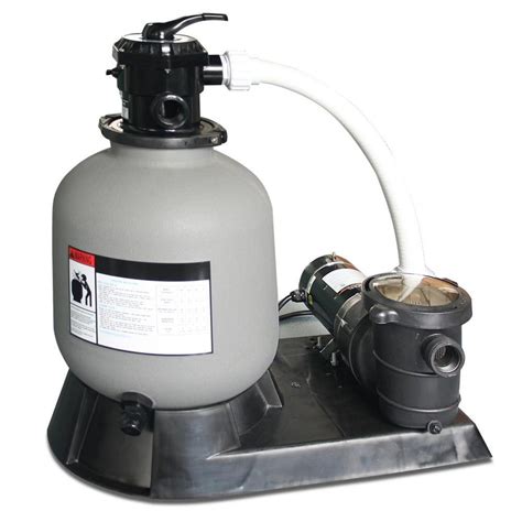 hydrotools  hp  gph  tank sand filter system family pool center