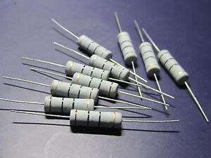 ohm    watt metal oxide film resistors resistor pcs ebay