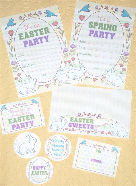 bnute productions  easter printables spring   party