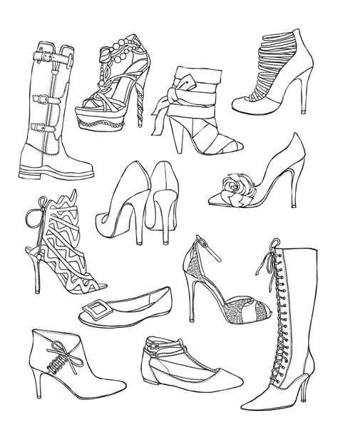 heels coloring pages   gambrco