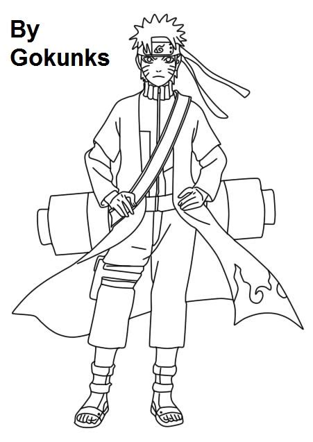 Lineart De Naruto Shippuden By Gokunks On Deviantart