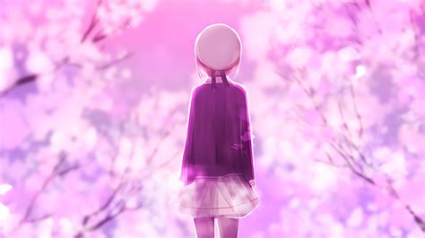 cherry blossom walk wallpaperhd anime wallpapersk wallpapersimages