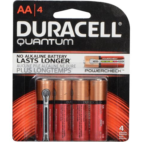 Duracell Quantum Aa 1 5v Alkaline Battery 4 Pack 6949820 Bandh