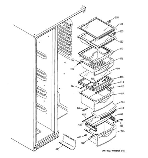 ge profile arctica refrigerator parts diagram reviewmotorsco