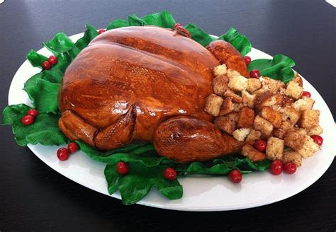 Roast Turkey Cake Decorated Cake By Carol Cakesdecor