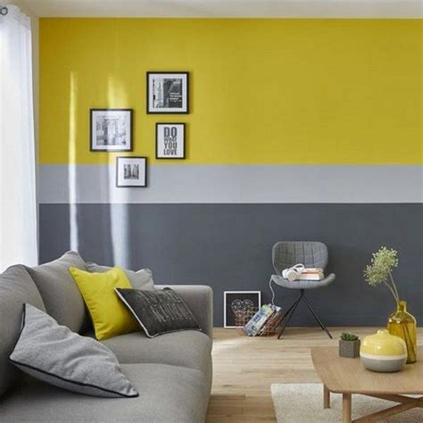 stylish yellow  grey living room decor ideas  living room